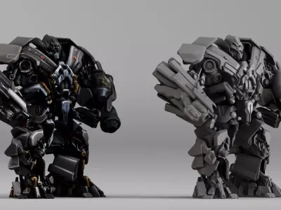 S00034 Advanced Sci-Fi Combat Mech 3D model