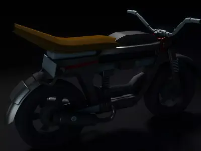 Sci Fi MotorBike 3D model