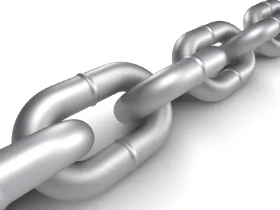 Welded chain 3D model