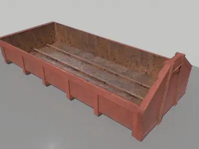 Trash Container 5 PBR Low-poly 3D model