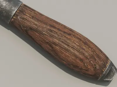 Pipe Wrench Low-poly 3D model 9