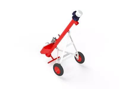 WG 4010 - STL Screw conveyor 2m 3D model