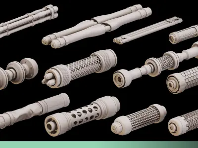 90 Cable IMM Brush vol 2 scifi 3D model