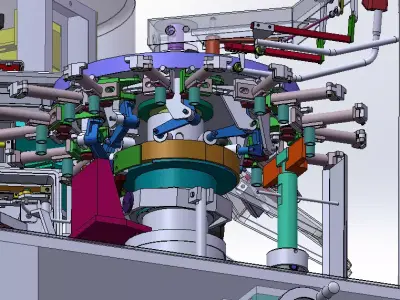 Double Rotary Vacuum Bag Packaging Machine  3D model