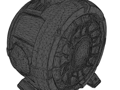 Futuristic Energy Shield Generator 3D model