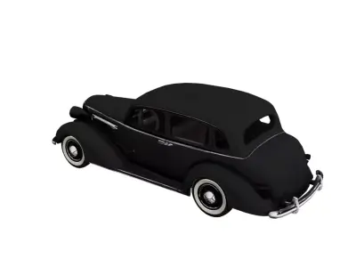 Chevrolet Master Deluxe 1936 Low Poly Vintage Classic Car Low-poly 3D model