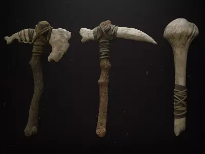 Club Melle Weapons Low-poly 3D model