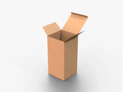 Cardboard Box Collection - Tall and Medium Mix 3D model