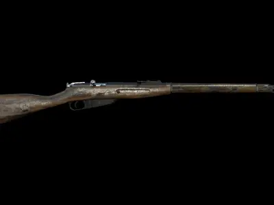 Mosin Nagant Low-poly 3D model buy