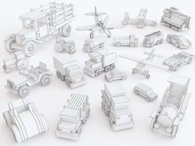 Wooden toy vol 06 3D model