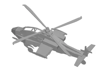 Boeing AH-64 Apache 3D model 5