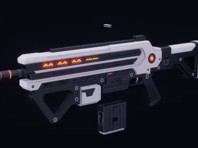 Scifi Weapons Collections Low-poly 3D model