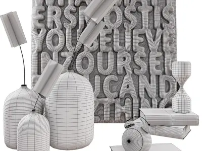 Decorative set 3D model