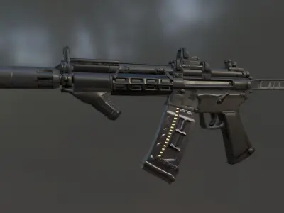 mp5 gun model  3D model