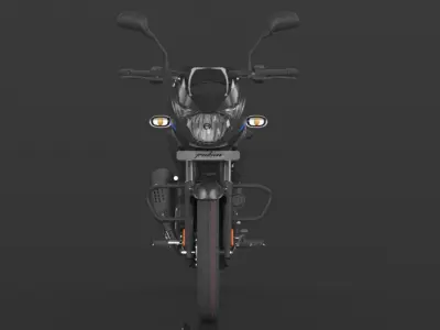 Bajaj Pulsar 150 SD UG Bike Sparkle Black Blue Low-poly 3D model