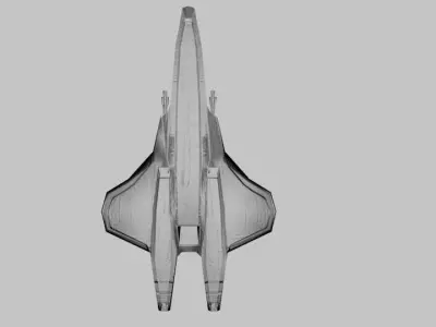 spaceship Free low-poly 3D model by chitrakshchaudhary