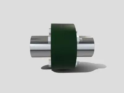 Machine - Pipe Flange Low-poly 3D model