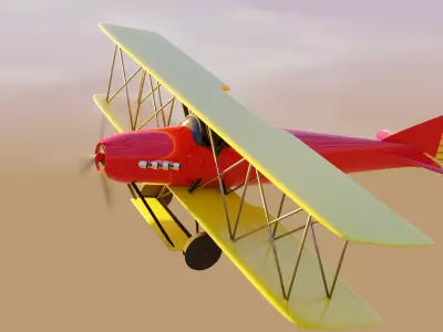 Classic Aeroplane 3D model