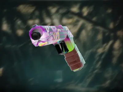 stylized Glock    Low-poly 3D model Low-poly 3D model