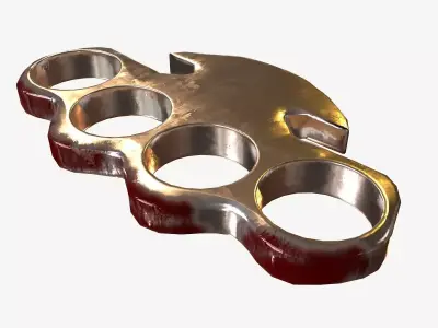 Metal Punch Ring Low Poly Low-poly 3D model
