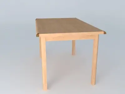 Indiana Red Pine Table 3D model