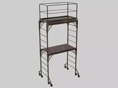 Scaffold 1B Low-poly 3D model