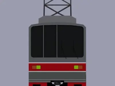 LowPoly Train Pack Free low-poly 3D model