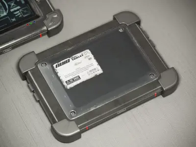 NU10 Military Tablet PBR Low-poly 3D model