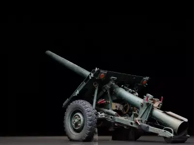 Anti Tank Artillery 3D model