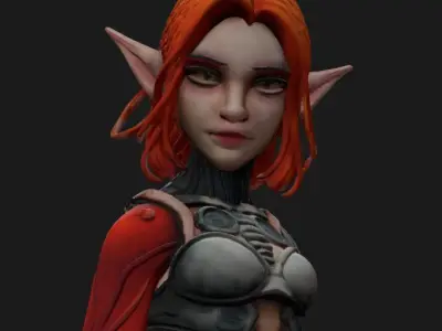 Zialety Half Elf Half-Machine All Hero 3D model