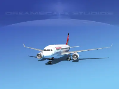 Boeing 787-8 Kenya Airways 3D model