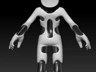 Cute Little Robot 3D model
