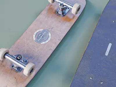 skateboard two skateboards 3D model by Jubilee-Studio