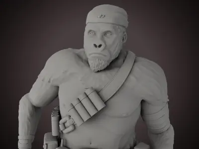 Battle monkey 3D print model