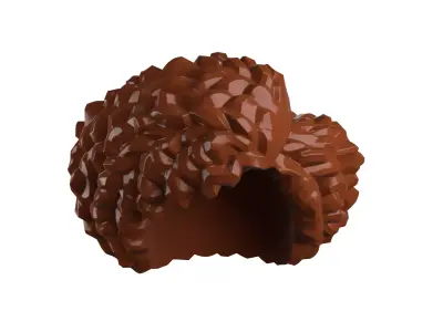 Custom 3D print Minifigure Accessory - Minifigure Hair S2 - 089 3D print model