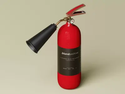 Fire Extinguisher 3D Model Low-poly 3D model