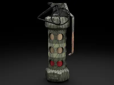 Game Ready Flash Bang Low-poly 3D model