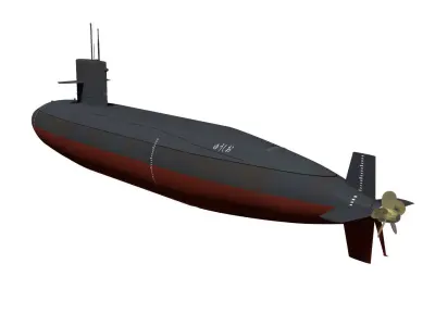 Yushio-class submarine 3D model