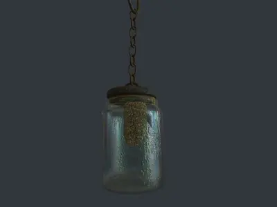 Bees Jar Animated 1 Low-poly 3D model