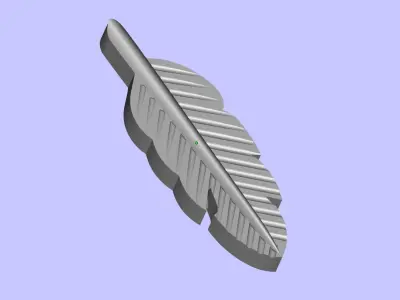 bird feather Free 3D print model