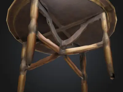Intricate Brass Table 3D model