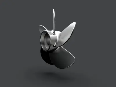 5 Blade Propeller 3D model
