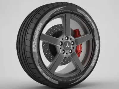 Wheel Mercedes CLS 8 3D model