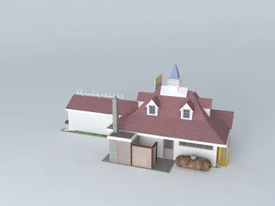 Roadside Inn Free 3D model