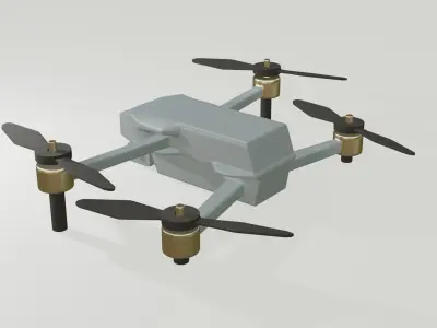 Quadcopter with camera for photography 3D model