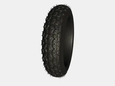 3D Trye motorcycle tire 3D model