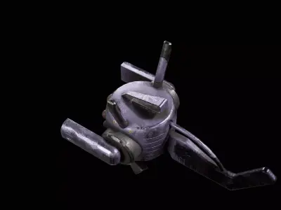 Robotic space fly bee vol2 Low-poly 3D model