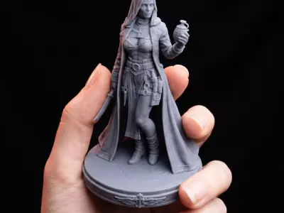 Holy Vengeance - Combat Sister Miniature STL 3D print model