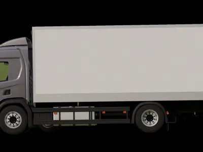 truck two trucks Low-poly 3D model