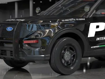  Ford Police Interceptor Utility Hybrid 2020 AWD Rigged 